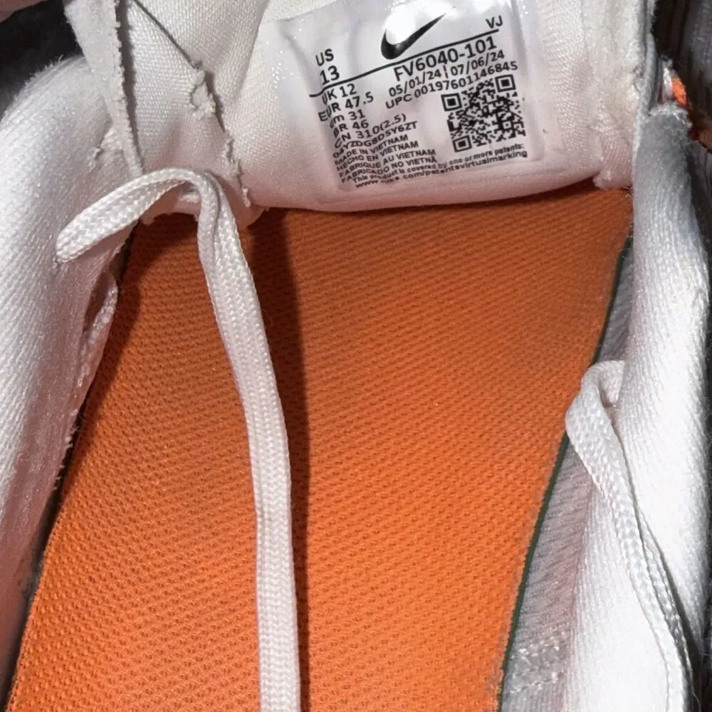 Nike Air Zoom Rival Fly 4 White Total Orange Men’s Size 13